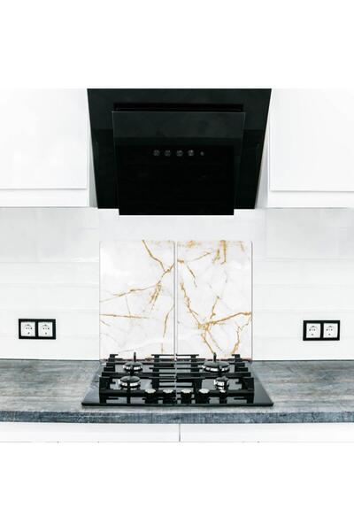 Saban مولتيسيم واقي موقد زجاجي ولوح تقطيع زجاجي 30 سم × 52 سم 2 قطعة