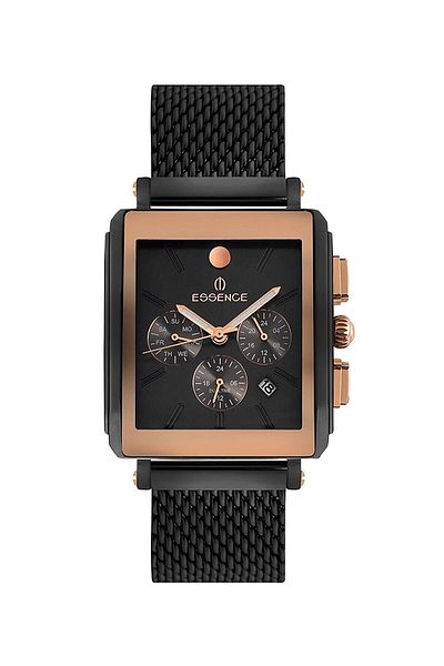 Essence Mesh Steel Men's Wristwatch - Black Es6657me.850