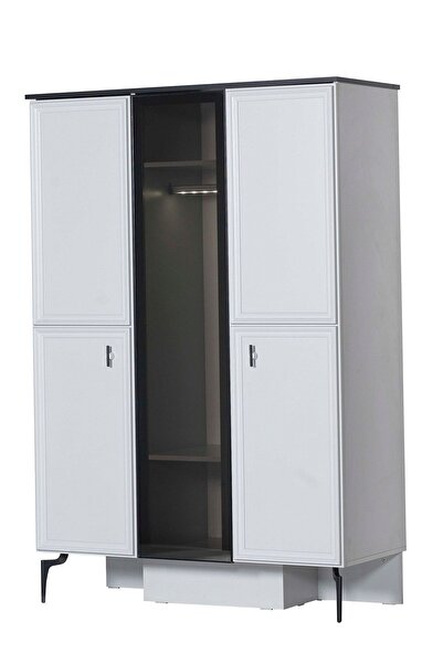 Tutku Yatak Zarif Gardrop Gri