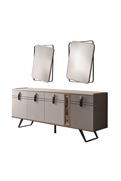 Tutku Yatak Vivaldi Demir Ayaklı Modern Aynalı Konsol