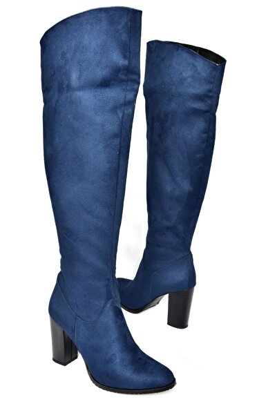 Fox Shoes Замшева жіноча куртка темно-синього кольору A654018002