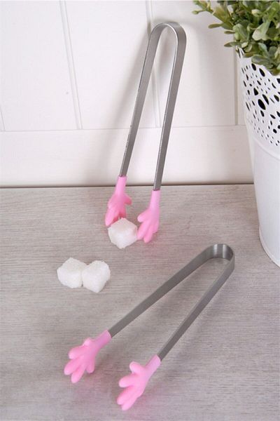 Melance Silicone Tongs - Home Office Cube Candy Holding Serving, Hand Shaped