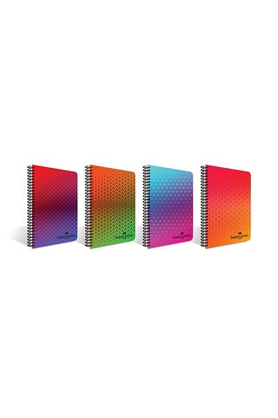Faber Castell Pp Cover Smoothie 100 Sheets A4 Ruled Notebook Set of 4