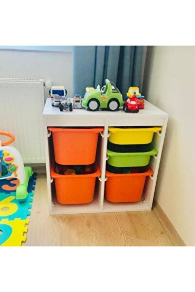 OYUNCAK DOLABI خزانة تخزين ألعاب MDF ملونة - غرفة الأطفال Tuğçe-2