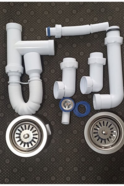 GLP granit ve celik eyye çift gözlü yovarlak taşmalı uzun vidalı cöpmak tezga...