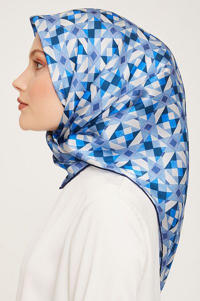 Armine Μεταξωτό κασκόλ ARMINA 9045D - Σχέδιο Νοσταλγίας (T)