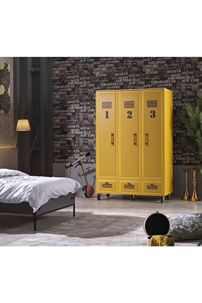 Tutku Yatak Tesla Gardrop Sarı