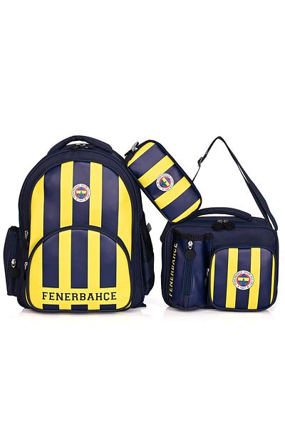 Fenerbahçe 24783 licenSed - 3-piece School Bag Set Back and Nutrition