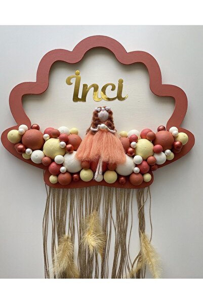 dbcraftdesign İstiridye Model Bebek Kapı Süsü