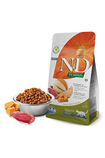 N&D ND Balkabaklı Ördek ve Kavunlu Yetişkin Kedi Maması 1.5 Kg - Tazemama Exp...