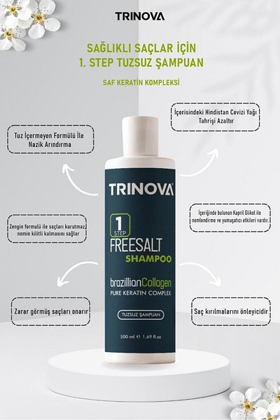 Trinova Salt-Free Shampoo 500 ml