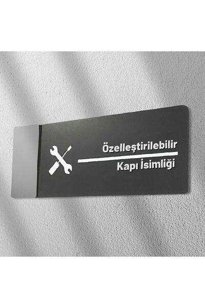 Dekokonsept Klasik Seri Özelleştirilebilir Ofis Oda Kapı Isimliği Yönlendirme Tabelası