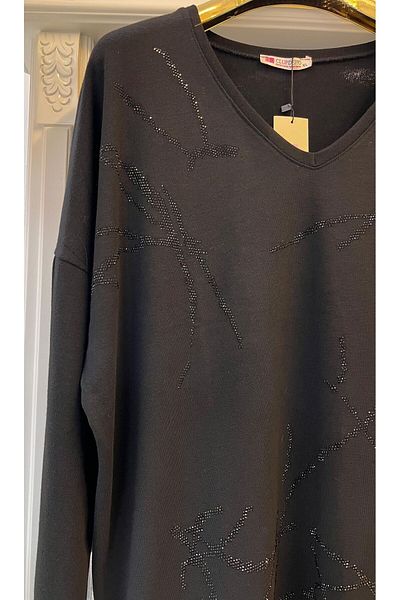 CD Stone Detailed Design Blouse
