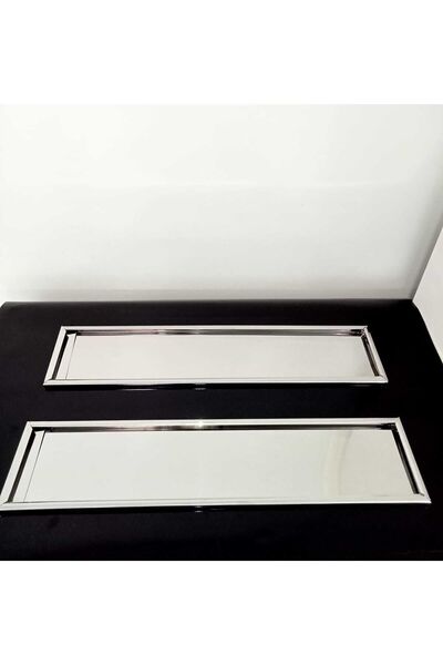 Genel Markalar Paslanmaz Krom Plakalık Metal Nikelaj 2 Li Set 1. Kalite Metal Plakalık