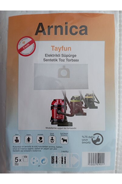 Arnica Tayfun Toz Torbası 10 Adet (2 PAKET)