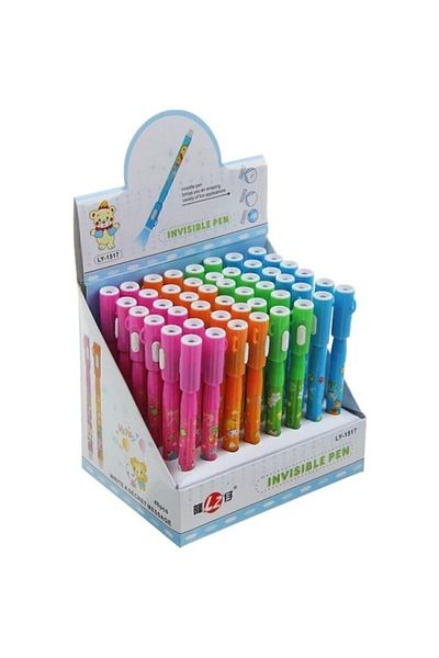 Cappi Teddy Bear Pattern Invisible Pen - 4 Pieces E.k