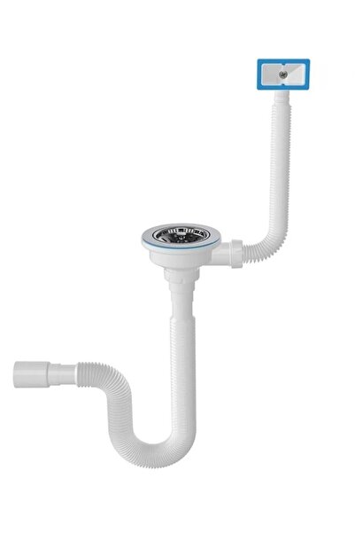 k karaaliler Çöpmak Büyük Kafa Lavabo Sifonu Gider Borusu Körüklü Taşmalıklı