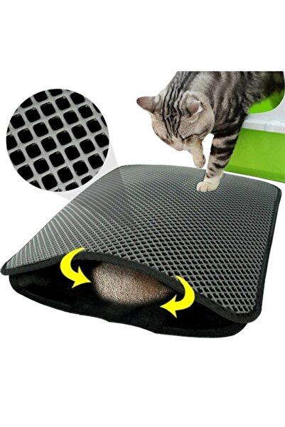 Genel Markalar Elekli Kedi Tuvalet Önü Kedi Kum Paspası 1. Sınıf Materyal 65x45 büyük boy