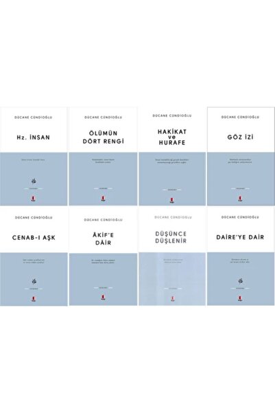 Kapı Yayınları Dücane Cündioğlu 8 Kitap Set / Hz. Insan - Ölümün Dört Rengi -...