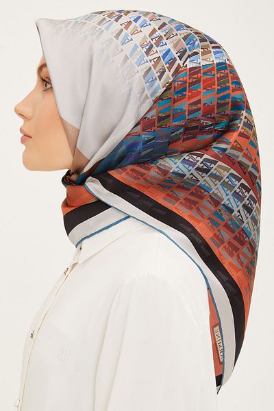 Armine Μεταξωτό Φουλάρι ARMINE 8934D - Twill Nostalgia