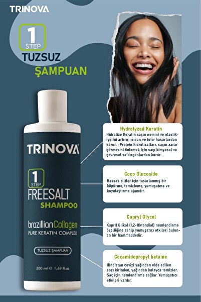 Trinova TUZSUZ ŞAMPUAN 500 ML