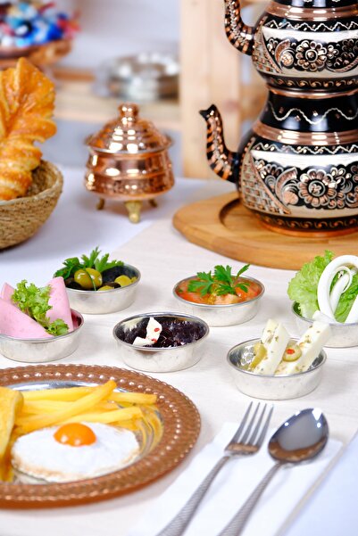 GÜR BAKIR Bakır Kahvaltılık Mezelik Çerezlik 4'lü