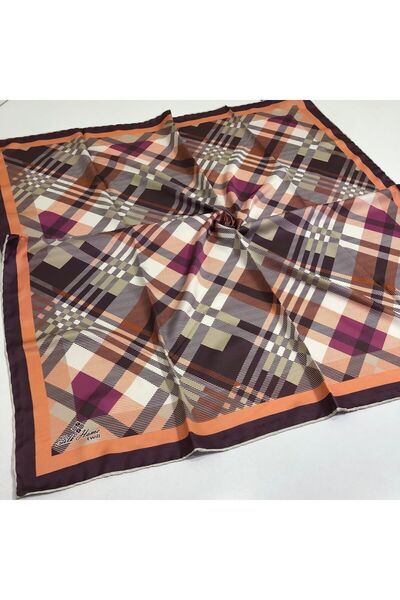 SİLKHOMEE Twill Polyester Patterned Scarf 30039-06