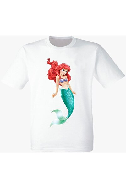 YUNAYT Λευκό μπλουζάκι Little Mermaid