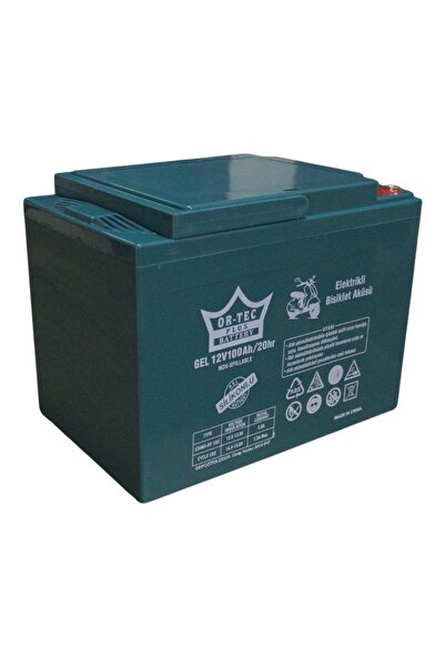 Or-Tec Plus 12v 100 Ah Elektrikli Motor Aküsü
