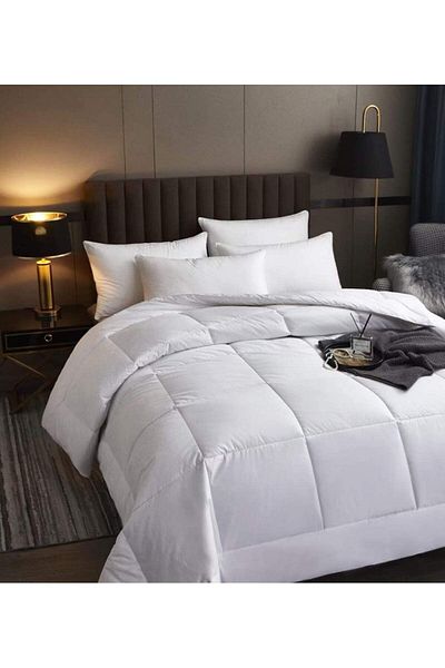 AYHOME Antialeaic Double Cotton Quilt White Color Washable Soft Breathable Quilt