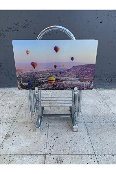 erk mobilya Camlı Çanta Sehpa, Sehpa, Zigon, 4lü Zigon, Çanta Sehpa, 4lü Sehpa