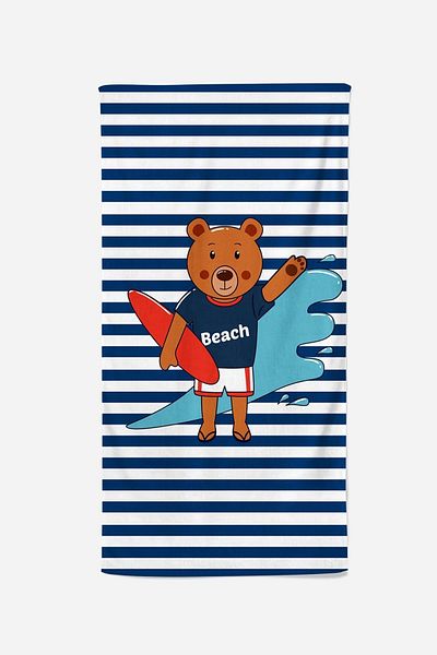 MoveBeach Παιδική πετσέτα θαλάσσης με σχέδια, πετσέτα μπάνιου