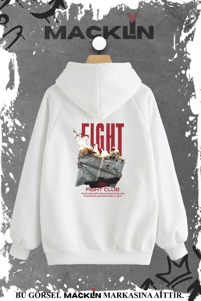 macklin Hanorac cu imprimeu unisex pentru bărbați și femei Fight Club