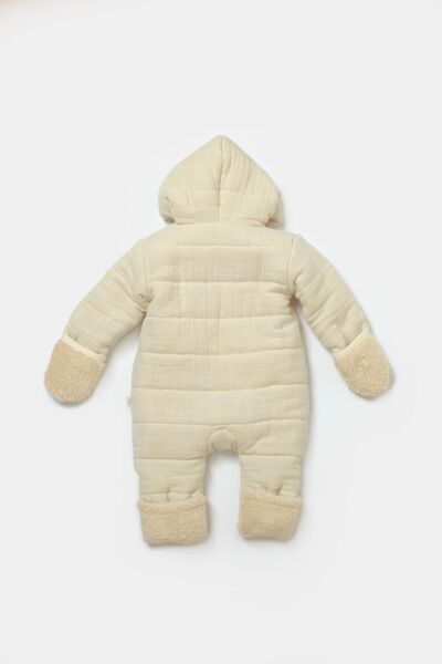 BabyCosy Organic Wear Bebek Astronot Tulumu, %100 Pamuk, Bebek Ve Yenidoğan Serisi - Csym7051