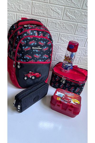 RKY SERENITY Relaxion Set of 5 - Figured Backpack and Lunchbag, Pen Holder and Water Bottle, Baby Birth Bag