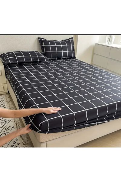 Totem Totemhome Checked Ranforce Fitted Sheet Set
