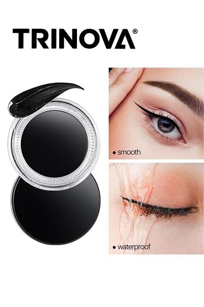 Trinova Black Gel Eyeliner - Lasting Gel Eyeliner 5Gr