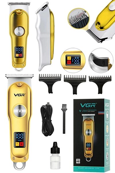 gold honey Sakal Tıraş Makınasi V-290 vgr 290 digital göstergeli gold rengind...