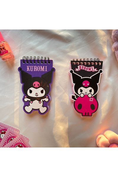 Wisevelya Kuromi Purple Cut Memo Pad Notebook