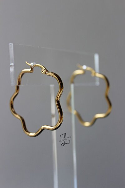 nevamor Çelik Ikili Çiçekli Küpe