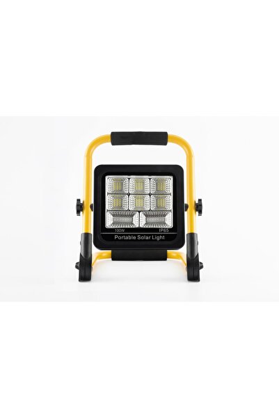 DLC GROUP Solar Panel Seyyar 100 Watt Led Acil Durum Aydınlatmalı Kamp Lambası