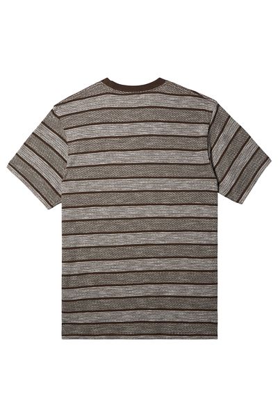 Quiksilver Чоловіча футболка з коротким рукавом бавовняна пряжа фарба смужки тканина 200gm2