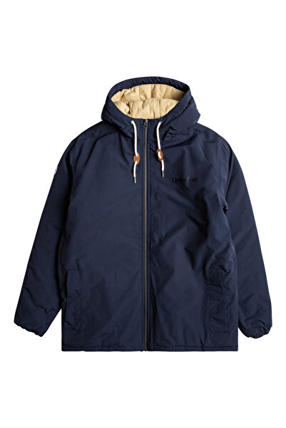 Quiksilver Párnázott férfi dzseki - normál szabású, 155 g/m2 pamut nylon keverék szövet