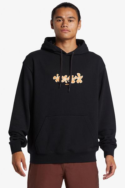 Quiksilver Pánská mikina s kapucí - Bavlněná polyesterová směs, lze prát [280 g/m2]