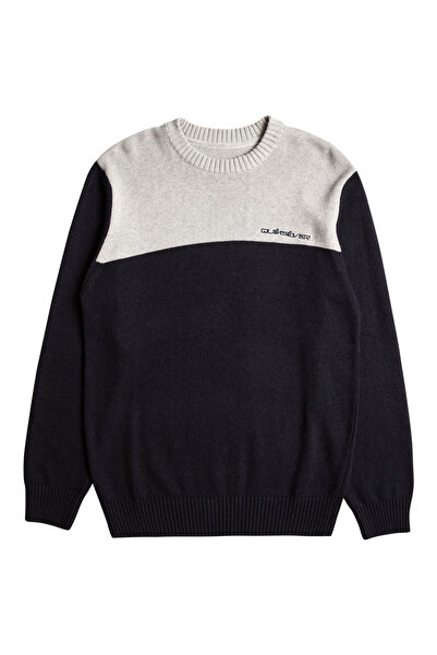 Quiksilver Italské nitě akrylový svetr z recyklované směsi bavlny s výstřihem pro muže