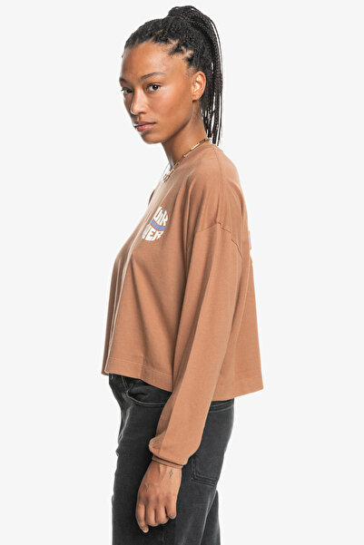 Quiksilver UNI Колекція 100 органічна тканина з довгим рукавом футболка хутро чоловіки