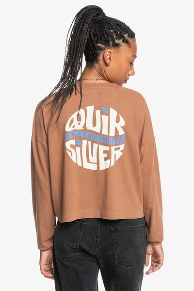 Quiksilver Συλλογή UNI - 100% οργανικό ύφασμα μακρυμάνικο μπλουζάκι για άνδρες