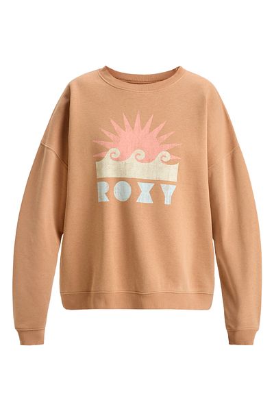 Roxy Pullover-Sweatshirt für Damen – 55 % Baumwolle, 25 % recycelte Baumwolle, 20 % recycelt