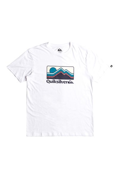 Quiksilver Κοντομάνικο μπλουζάκι για αγόρια 8-16 ετών - Βαμβακερό ύφασμα ζέρσεϊ [160g/m2], F
