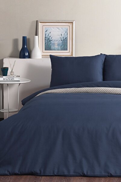 Doqu Home Pure Line Duvet Cover Set Single - Navy Blue